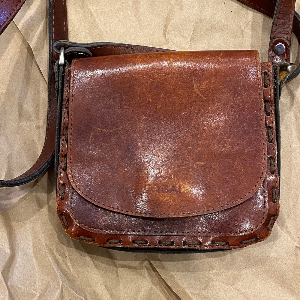Brown Leather Crossbody Bag